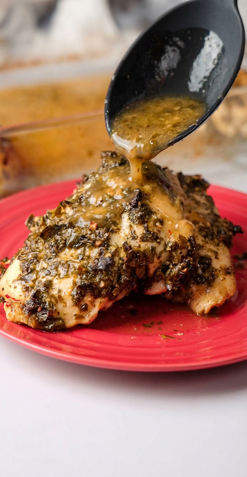 Pechugas al horno con limón y cilantro